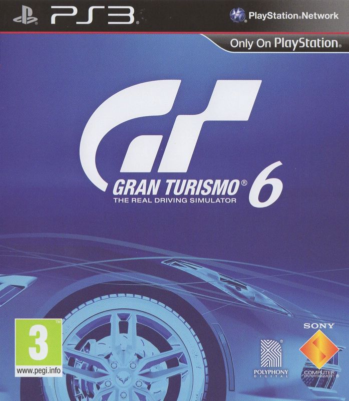 Gran Turismo 6 Press Kit box art for Playstation 3